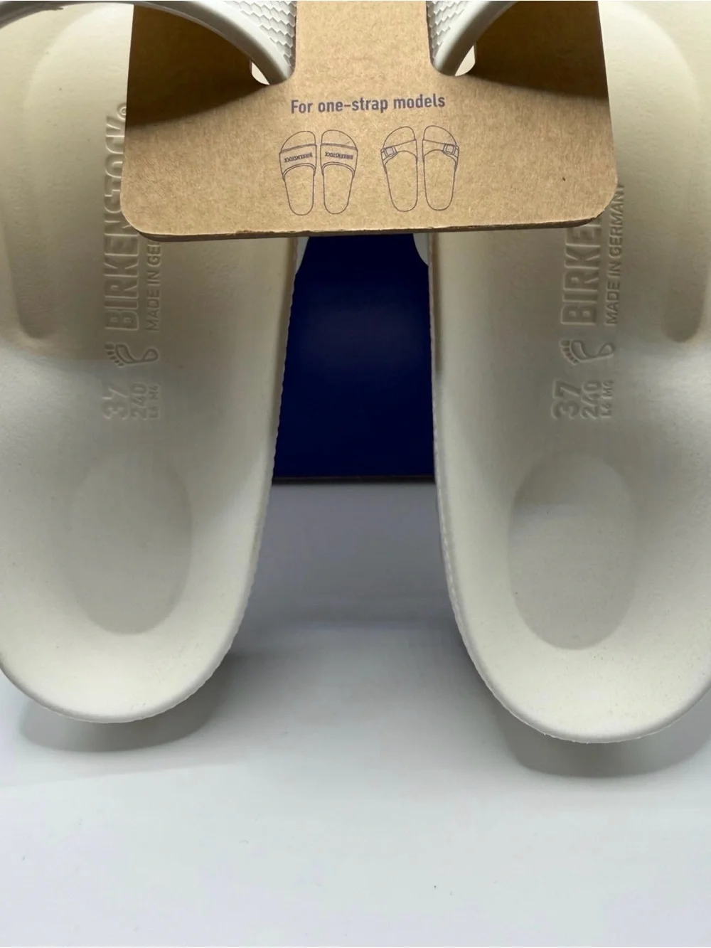 Birkenstock Barbados EVA White Slide Sandals  US 6W or 4M  EU 37 New Box